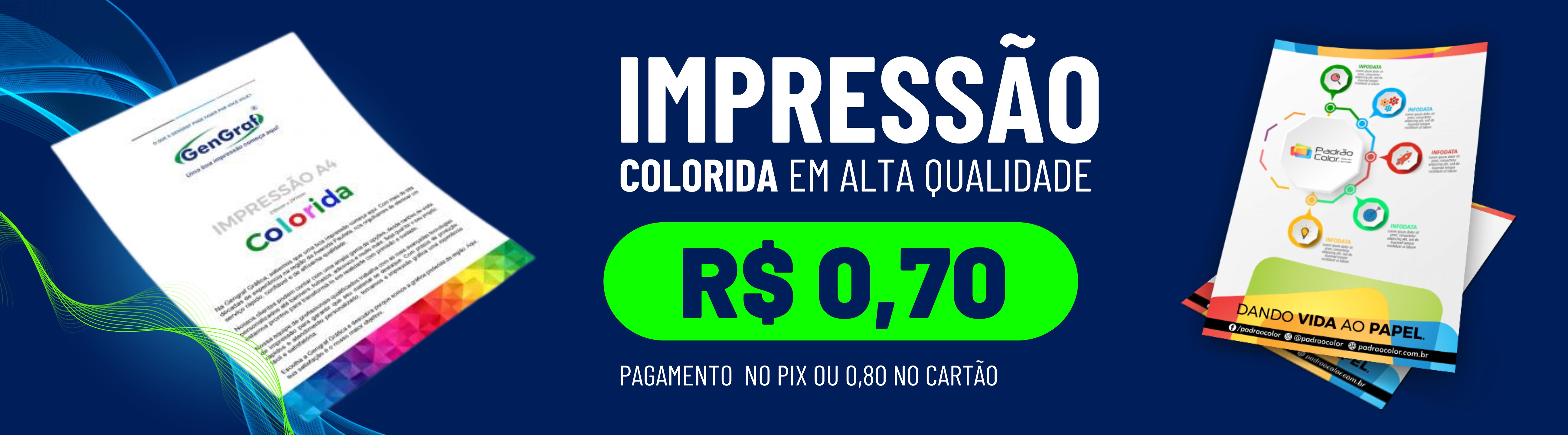 impressão colorida